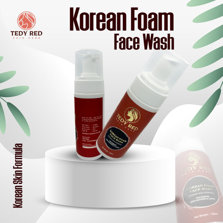 Tedy Red Korean Foam Face Wash